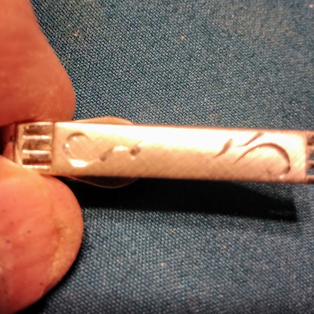 Vintage Mens Swank Silver Tie Clip